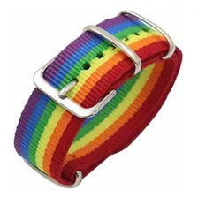 Pulsera Correa Reloj Arcoíris Lgbt Orgullo Gay Brazalete