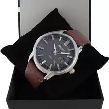 Relógio Orient Masculino Mbsc1039 G1nx Aço Couro Marrom