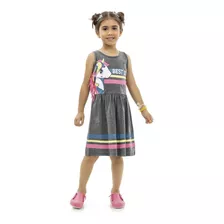 Vestido Infantil Verão Unicórnio - Kamylus