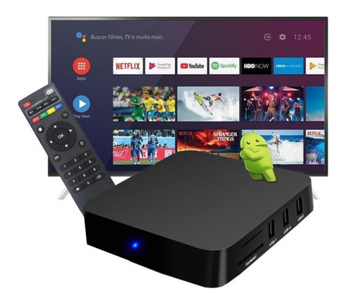 Aparelho Tvbox 4k Transforme Sua Tv Em Smart Tv 16gb + 256gb