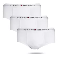 Kit 3 Slip Algodão Brancas Tommy Hilfiger - K3-001-100