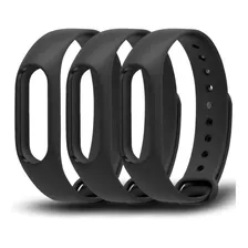 Kit 3 Pulseiras Silicone Compatível Com Xiaomi Mi Band 2