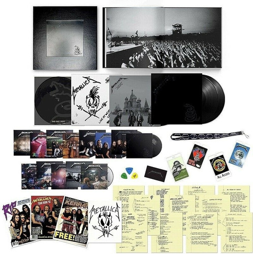 Box Metallica - Black Album Remaster Deluxe 14 Cd 5 Lp 6 Dvd