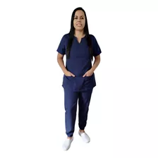 Scrub Pijama Cirúrgico Feminino Jogger Acinturado Gabardine