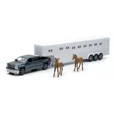 Chevrolet Silverado 1500 Traila Para Caballos Escala 1/43