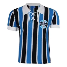 Camisa Retrô Grêmio Cordinha 1929 Tricolor Oficial