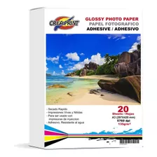 Papel Fotografico Autoadhesivo 20 Hojas A3 135 Grs Creaprint