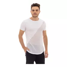 Camiseta T-shirt Longline Slim De Paetê Transversal