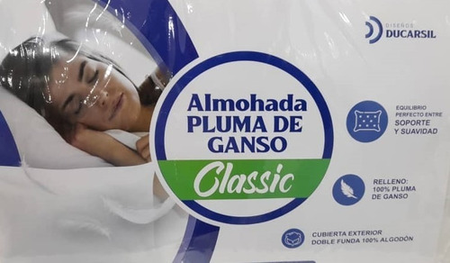 Almohada De Pluma De Ganso Classic Cod.40
