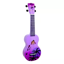 Ukulele Mahalo Hawaii Paisen Púrpura