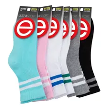 Pack X3 Medias Cortas Retro Elemento Dama Deportivo 550