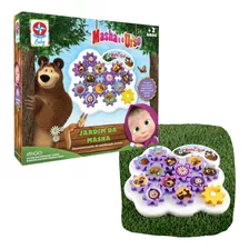 Jogo Didático Infantil Brinquedo Jardim Da Masha E O Urso 
