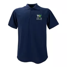 Camisa Polo Masculina Oldoni Abqm Azul E Preta Ref. 0014