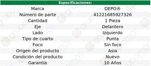 Cuarto Punta Izq S/foco Cadillac Eldorado 92 Al 02 Foto 4