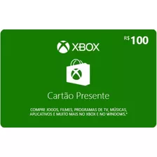 Cartão Digital Xbox Live Credits R$ 100