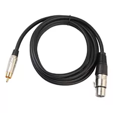 Xlr Macho A Cable De Hembra Coaxial Rca Para Micrófono