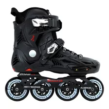 Patins Traxart Freestyle Dynamix Preto 80mm Abec-7 + Brinde 