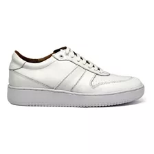 Zapatilla Blanca Cuero Hombre Urbanas