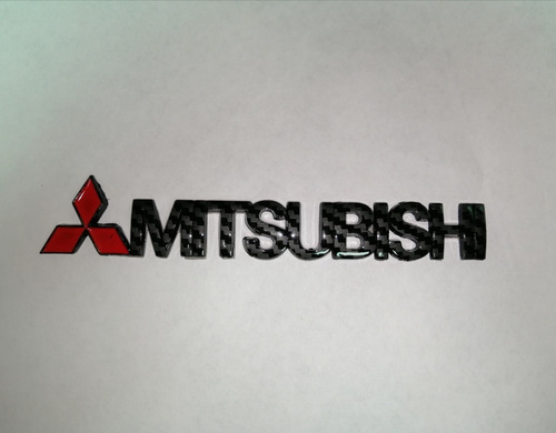 Emblema Logo Mitsubishi Con Adesivo  15x2 Cm Foto 3