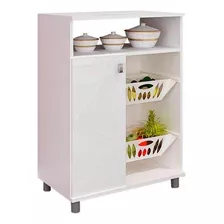 Balcão Multiuso Cozinha Fruteira Fr2003 1pta Branco-movelbe