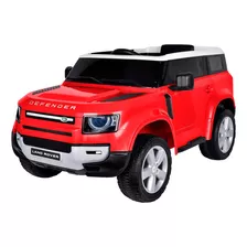 Carro Elétrico 12v Infantil Land Rover Defender Vermelho