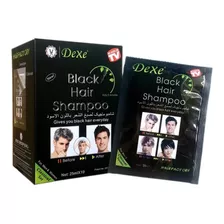 Dexe Shampoo Tinte Instantaneo Cubre Canas Color Negro