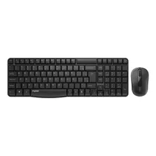 Combo Teclado Y Mouse Inalámbricos Multilaser Ra001 Negro