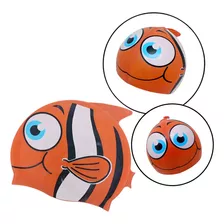 Gorro De Natación Infantil De Silicona Peixinho, Color Naranja Bestway, Talla Única