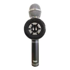 Microfone Tomate Mt-1035 Karaoke Bluetooth Cor Preto/prateado