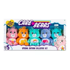 Peluche Coleção Ursinho Carinhoso Pelúcia Retro 5un Edição Especial Care Bears Azul Verdoso