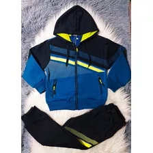 Conjunto Buzo Niño Algodón Afranelado Colores Cod 226