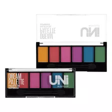 Paleta De Sombras 6 Cores - Uni Makeup Dream Palette