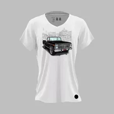 Playera Camioneta Ford 74 Negra Dama