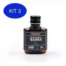 Kit 3 Óleo Para Barba Hidratante Dicolore - 30ml