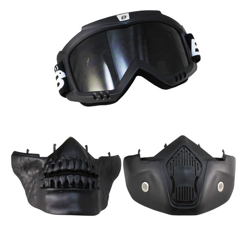 Foto de Birdz Gafas Skylark Goggle + Skull Combo Negro Con Lente Hum