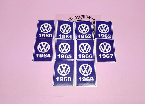 Calcomania Adherible Ao 1963 Vocho Combi Caribe Sticker Para El Cristal Vinil Volkswagen Vw Foto 3