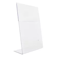 Display Porta Folha Sulfite A4 Acrílico Balcão Mesa Cardápio