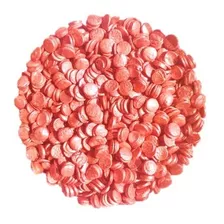 Confeti Comestible Circulo Hojuela Rose Gold Sprinkles