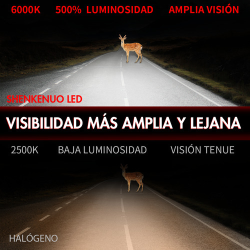 28000lm 9008 Focos Led  Luz Alta Y Baja Para Serie Dodge Foto 9
