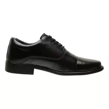 Sapato Social Masculino Oxford Couro De Amarrar Militar Leve