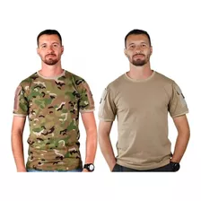 Kit 2 Camisetas Masculina Ranger Bolso Bélica Camuflada