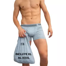 Pack X12 Boxer Algodon Sin Costura Talle Grande Incluye Xxxl