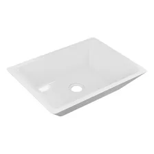 Cuba Pia Apoio P/ Banheiro Ou Lavabo 44x35 Citrino Beltempo Acabamento Brilhante Cor Branco