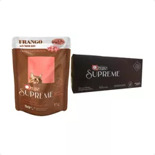 1 Caixa Quatree Supreme 20 Sachê Gatos Castrados Frango 85 G