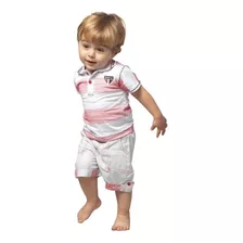 Conjunto Bebê Infantil São Paulo Polo E Bermuda Oficial