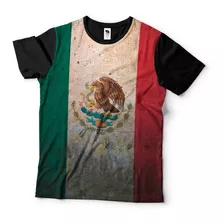 Camisa Camiseta Bandeira Mexico Vintage Seleção