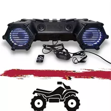 Bocina Rgb Sonido 6.5 Cuatrimoto Rzr X3 Atv Marina Bluetooth