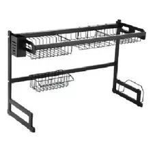 Organizador Escurridor De Platos De Acero Inoxidable 85cm