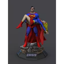 Superman, Crise Nas Infinitas Terras - Arquivo Stl - Imp 3d