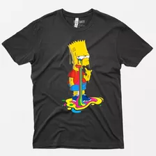 Poleras De Los Simpson 027(bart) De Calidad Y Algodón100%